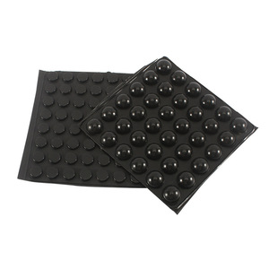 Almohadillas de Silicona Antideslizantes con Gránulos de Goma Negros para Muebles, Amortiguación de Impactos, Reducción de Ruido, Protección para Puertas de Armarios y Cajones - Product Image 1