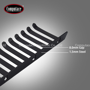 Soporte para Cables de Prueba, 8.0mm de Espesor, Negro, 280x90x32mm, Acero de 1.5mm de Grosor, Organizador de Cables de Prueba para Montaje en Pared, Flexible y Portátil - Product Image 2