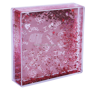 Marcos de Fotos Flotantes de Acrílico Personalizados con Agua Líquida para Recuerdos de Boda, Turismo y Exposiciones, con Dibujos Animados, para Regalos de Invitados - Product Image 4