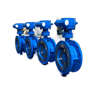 Turbine à eau urbaine vanne manuelle en acier au carbone Double bride papillon avec joint dur DN50/DN600/2IN/24IN raccords de tuyauterie disque à lamelles