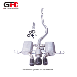 Système d'échappement Catback Valvetronic GFC pour <span class=keywords><strong>Honda</strong></span> <span class=keywords><strong>Civic</strong></span> <span class=keywords><strong>Type</strong></span>-<span class=keywords><strong>R</strong></span> FK8 FL5 2.0T 2024, spécialement conçu pour un son de voiture de sport - Product Image 1