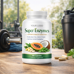 Compléments enzymatiques biologiques à marque privée avec probiotiques, contribuent à maintenir l'accessibilité des nutriments, capacité personnalisée, logo personnalisé - Product Image 2