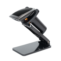 Pemindai Barcode HS25 Std 1D 2D Handheld dengan Stand, Pemindai Kode QR untuk Supermarket/Toko