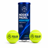 Nouvelle Arrivée - Balle de Padel en Caoutchouc Haute Élasticité et Résistance, Rose, Personnalisable avec Logo, en Boîte