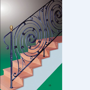 Barandilla de madera de metal, interior - Product Image 1