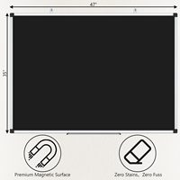 Grand Rouleau de Papier Peint Tableau Noir Adhésif Flexible Magnétique pour Affichage de Menus de Restaurant et Café