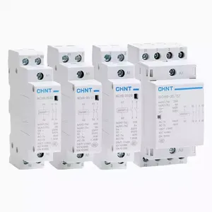 CHINT NCH8 Series CE Rail Kecil AC Contactor untuk Bisnis Rumah dan Pembangun 25A 20A 1P/2P/4P 220V Fase Tunggal