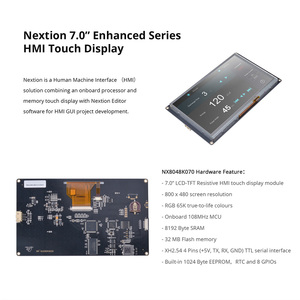 Nextion NX8048T070 7.0 จอแสดงผลแบบสัมผัสอัจฉริยะ USART TFT HMI โมดูลโซลูชั่นสำหรับจอ LCD/LED แบบดั้งเดิม แทนที่หลอด Nixie L111 - Product Image 4