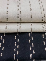 Tissu Jacquard Adhésif Lin-Coton 190GSM, Polyester Tissé Écologique pour Marques de Mode Durables, Recyclé, Vente en Gros, MOQ 2M