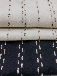 Nuevo diseño de alta calidad 15% Lino 5% algodón 80% adhesivo verticalmente entretejido transpirable tejido mezclado - Product Image 5