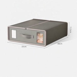 Las mejores cajas organizadoras de sábanas plegables, nuevo organizador de armario, Cubo de almacenamiento, fundas de edredón rectangulares, organizador de Material de tela - Product Image 4