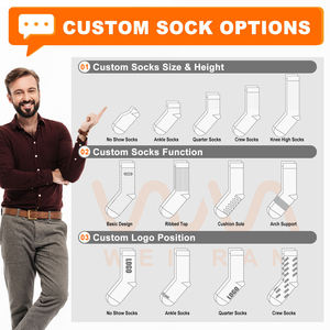 Chaussettes personnalisables sur mesure, chaussettes de compression, chaussettes de sport, chaussettes de course, chaussettes de football, chaussettes de basketball - Product Image 4