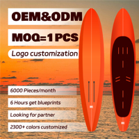 Foilboard Downwind en carbone haute performance 120L personnalisé en fibre de verre époxy transparente EPS inclus aileron pour le surf sur l'eau