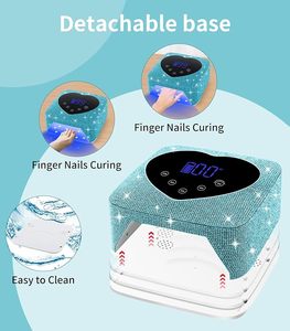 Lámpara UV LED Profesional Inalámbrica Recargable de 72W para Secado Rápido de Uñas de Gel con 5 Ajustes de Temporizador - Product Image 6