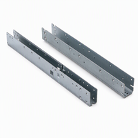 Pièces d'emboutissage métallique sur mesure directement de l'usine, support de rail en acier galvanisé en forme de U, composants d'assemblage de quincaillerie OEM
