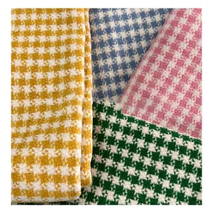 Cushion Cloth Plaid Fabric, Cotton And Linen Yarn-dyed Jacquard Fabric For Bags Handbags Shoes