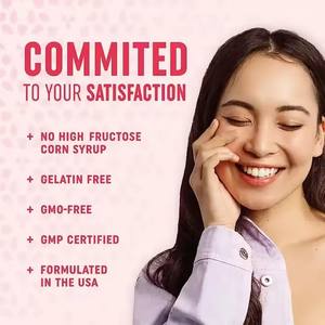 Gomitas de Colágeno con Sabor a Fresa, Blanqueamiento de la Piel, Acné, Pecas, Piel Suave, Cabello y Uñas, Suplementos para el Cuidado de la Salud de Marca Privada - Product Image 4