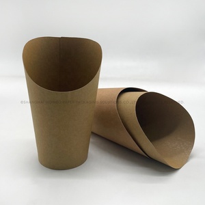 Craft Paper Cone for Churos Food Grade Unique <strong>Simple</strong> Design Widespread Great Quality Customized Cup for Snacks Chips Oily Food - Product Image 6