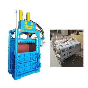 Small Hydraulic Packaging Machine 40T Waste Paper Packaging Machine Easy To Open Can Plastic Bottle Compression Baling Machine