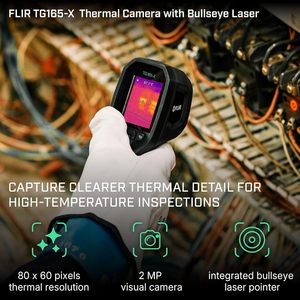 Caméra thermique infrarouge FLIR TG165-X TG268 TG298, imageur thermique MSX, mesureur de température pour l'inspection des bâtiments, de l'électricité et du chauffage, ventilation et climatisation (HVAC) - Product Image 1