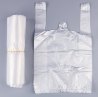 Sacs en plastique tendance pour la collecte de la pollution, les produits d'emballage domestique et les sacs de courses en plastique type T-shirt