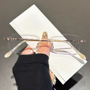 69063-a Chất lượng cao Tùy chỉnh hình chữ nhật không có vành bán <span class=keywords><strong>Titanium</strong></span> quang Khung kính Eyewear kính mắt cho nam giới kinh doanh - Product Image 3