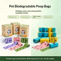 Sacs à déjections canines biodégradables pour usage agricole, sacs en plastique HDPE avec fermeture autocollante