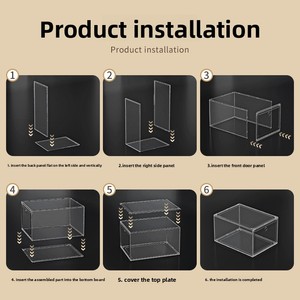 Nhà Máy Trực Tiếp Nhựa Sneaker Hộp Giày Thoáng Khí Container Có Thể Tháo Rời Đa-Mục Đích Hộ Gia Đình Tổ Chức Cho Tủ Quần Áo Lưu Trữ - Product Image 4
