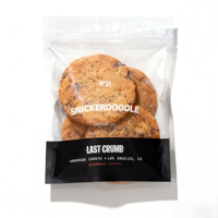 Emballage personnalisé avec logo imprimé pour biscuits individuels, sachet d'emballage pour biscuits individuels, sachet en plastique mat thermoscellable avec fenêtre transparente
