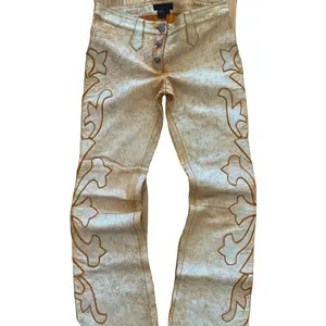 ZhuoYang Garment Men's Pant Print Pant Fall Slacks Street style Men flare stack Jeans
