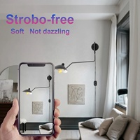 Joint pivotant en cuivre pur Serge Mouille avec commande de commutateur et interrupteur rotatif à intensité variable mur de bras oscillant LED pour salon