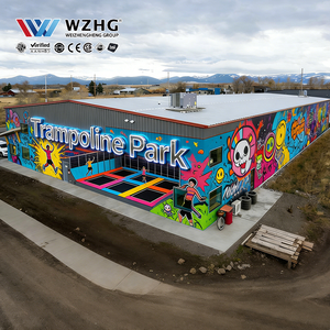 Parque de Trampolines Mega, Estructura de Acero, Seguro, Fácil Mantenimiento, Resistente a Terremotos, Proveedor con Certificación CE, Sólido e Industrial - Product Image 1