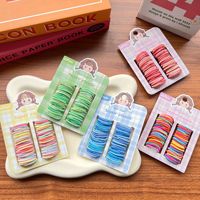 Nouveau Style bébé 60 pièces/ensemble sans couture cheveux cravate ensemble filles petite couleur élastique cheveux cravate enfants cheveux accessoires