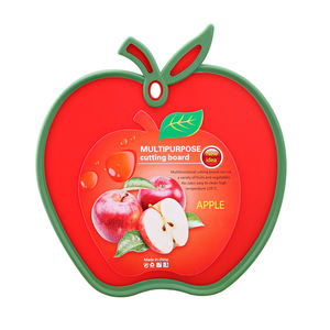 New Arrival Plastic Non-slip Cutting Board Apple <b>Shaped</b> Fruit Plastic <b>Shaped</b> Cutting Board - Product Image 2