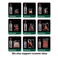 Sacs en plastique transparent en Mylar personnalisés, Chine, pochettes à trois côtés scellées, emballage alimentaire, sacs de stockage sous vide hautement transparents pour la viande