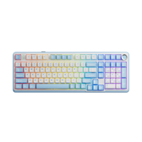Claviers EWEADN G98 filaires, 98 touches, clavier à membrane filaire, éclairage arc-en-ciel avec touches ABS, tablette avec clavier
