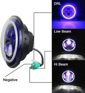 Faro LED Redondo de 7 Pulgadas con Certificación DOT SAE, Reemplazo de Faro LED de 7 Pulgadas para Accesorios de Jeep Cherokee 2014-2016 - Product Image 4