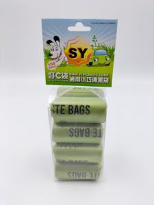 SY--SHIN Yi ถุงอึสุนัข8ม้วนแบบไม่มีกลิ่นปรับแต่งได้ถุงกำจัดของเสียจากสัตว์เลี้ยงเป็นมิตรต่อสิ่งแวดล้อมอย่างยั่งยืน23X33 - Product Image 2