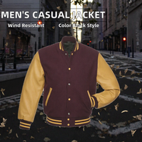 Fabricants de vestes Letterman OEM, vente en gros de vestes universitaires brodées avec des appliques en chenille, veste d'hiver vintage personnalisée, veste de baseball