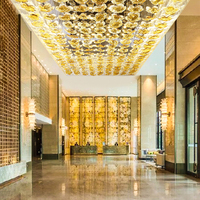 Nouveau Lustre en Verre et Acier Doré Personnalisé Shangying, Luminaire de Plafond LED Moderne de Luxe, Décoration Intérieure, Design en Cristal