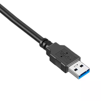Kabel USB 3.0 Tipe A Male ke Tipe C Sudut Kanan 90 Derajat, Kabel Pengisian Daya dan Transfer Data Kecepatan Tinggi