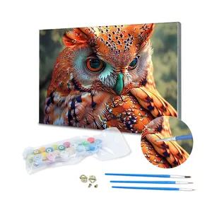Factory Wholesale DIY Painting By Numbers Kits Custom Handmade Animal Oil Painting Art Photos For Exquisite Home Decor Gifts