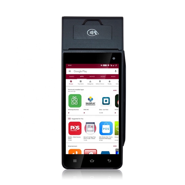 Mobile Handheld Terminal Z90 POS All in One with Printer Android 7.1 with Touch Screen