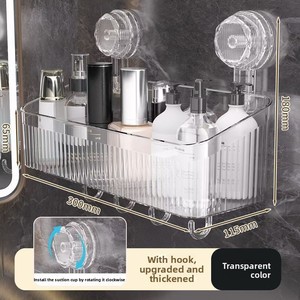 Support mural rotatif en acier inoxydable à ventouse pour serviettes de toilette, sans perçage requis - Product Image 6