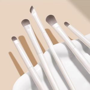 Ensemble de pinceaux de maquillage HQ Mixed Proc Discount Eye Detail Brush 5 pièces, pinceaux pour fond de teint, blush, sourcils, surligneur, ensemble cosmétique, manche en plastique - Product Image 2