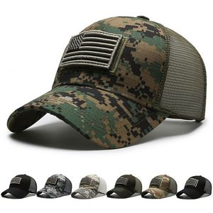 Customized 6 Panel Camo Sports <b>Waterproof</b> Fitted Baseball Cap Curved Brim Tactical Logo Embroidery Men Direct Manufacturer - Product Image 1