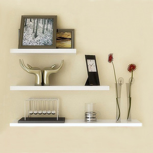 <b>Wall</b> <b>Mounted</b> <b>Shelf</b> Set 50x14x1.6cm Solid Wood Rectangle Living Room Storage <b>Shelves</b> Easy Cleaning - Product Image 3