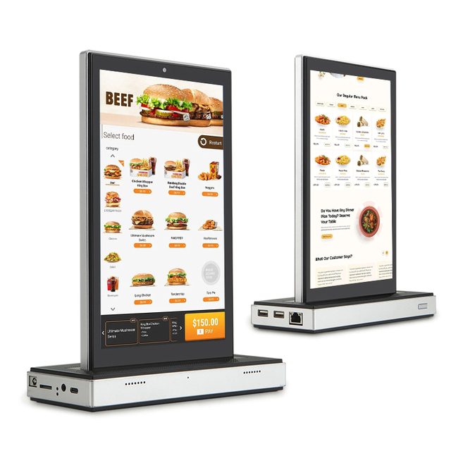 Android Tablet 10.1 Inch 1280x800 IPS Display 10 Point Capacitive Touch Vertical Stand for Food Ordering Kiosk