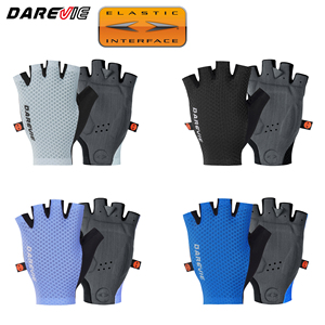 Gants de vélo Darevie d'été antidérapants à demi-doigts, absorption des chocs, gants de vélo de route, interface élastique italienne, paume d'équipe - Product Image 2