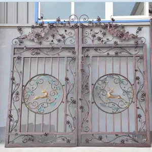 Decorative wrought iron gate